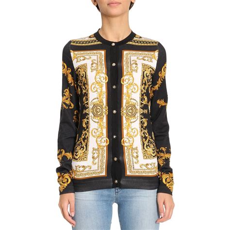 cardigan donna versace|versace pullover.